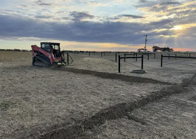 Trenching water lines