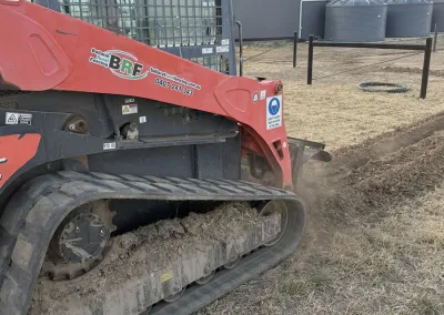 Trenching water lines