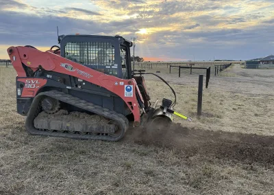 Trenching water lines